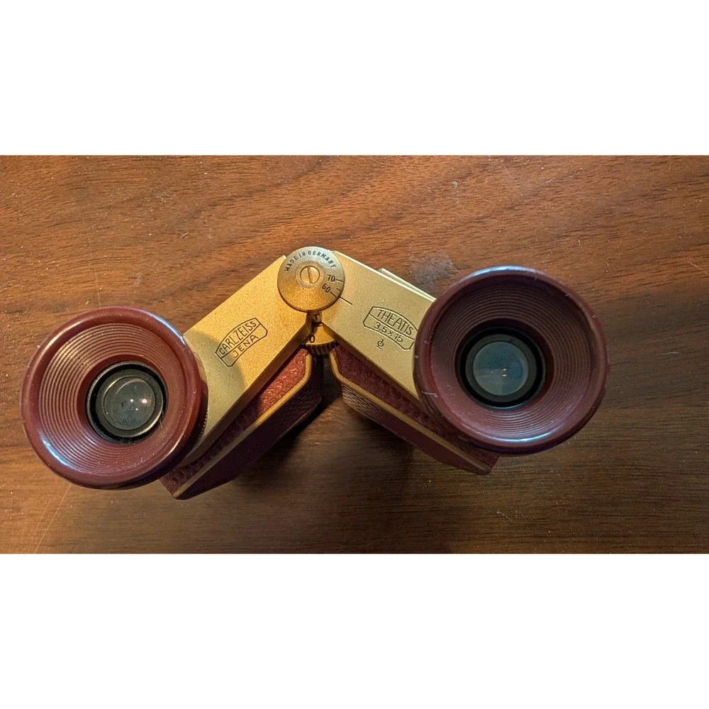 Vintage German CARL ZEISS JENA 3.5 x 15 Opera Glasses Binoculars Theatre